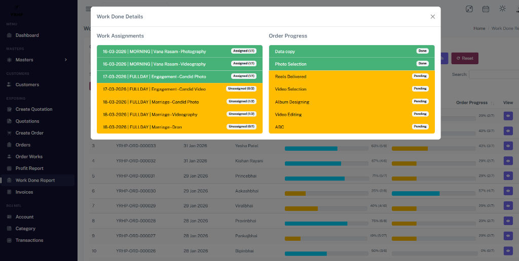 Task Management Modal
