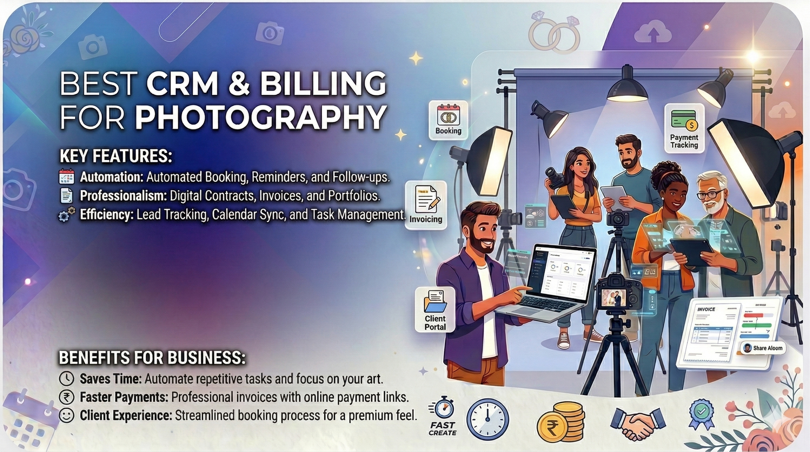 Best CRM and Billing Software for Photographers