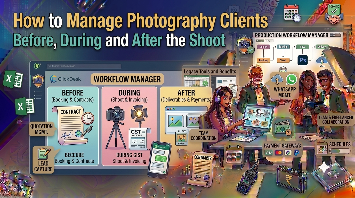 How to Manage Photography Clients Before, During and After the Shoot